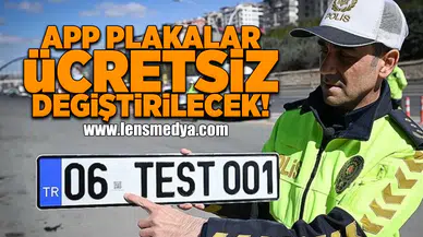 App plakalar ücretsiz değiştirilecek