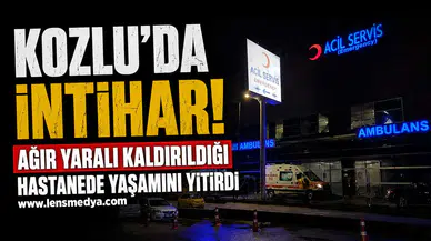 Kozlu'da intihar... Hayatını kaybetti!