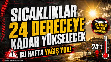 Sıcaklıklar 24 dereceye kadar yükselecek!