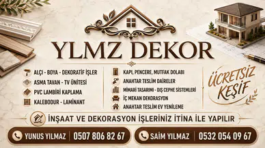 YLMZ Dekor ile İnşaat ve Dekorasyonda Profesyonel Hizmet