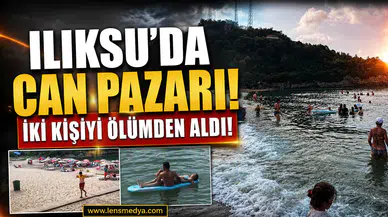 ILIKSU'DA CAN PAZARI... CANKURTARAN İKİ KİŞİYİ ÖLÜMDEN ALDI