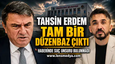 “TAHSİN ERDEM DÜZENBAZ ÇIKTI” HABERİNDE SUÇ UNSURU BULUNMADI