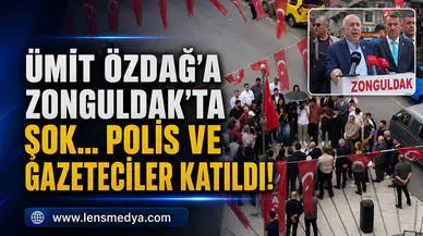 Ümit Özdağ'a Zonguldak'ta şok... Polis ve gazateciler katıldı!
