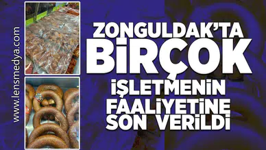 Zonguldak'ta birçok işletmenin faaliyetine son verildi!
