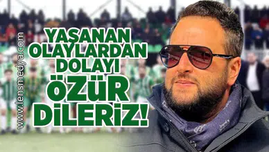 Yaşanan olaylardan dolayı özür dileriz!