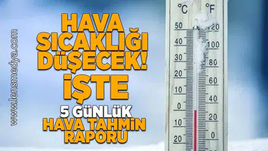 Hava sıcaklığı düşecek!
