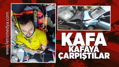 Kafa kafaya çarpıştılar!