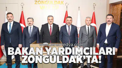 Bakan yardımcıları Aydın ve Özçelik Zonguldak'ta!