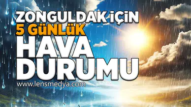 Zonguldak için 5 Günlük hava durumu!