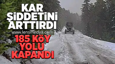 185 Köy yolu kapandı!