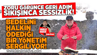 Bedelini halkın ödediği bir yönetim sergiliyor!