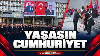 29 Ekim Cumhuriyet Bayramı nedeniyle çelenk koyma töreni düzenlendi!