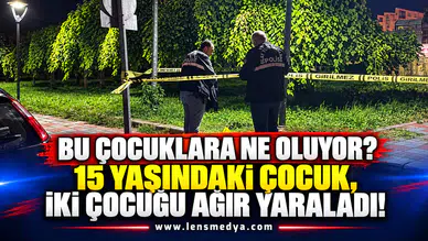 BU ÇOCUKLARA NE OLUYOR? 15 YAŞINDAKİ ÇOCUK, İKİ ÇOCUĞU AĞIR YARALADI!