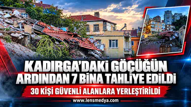 Kadırga’daki göçüğün ardından 7 bina tahliye edildi