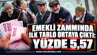 EMEKLİ ZAMMINDA İLK TABLO ORTAYA ÇIKTI: YÜZDE 5,57