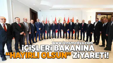 Zonguldak heyeti İçişleri Bakanlığı'na atanan Mustafa Çiftçi’yi ziyaret etti!