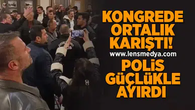 Kongre bir anda karıştı... Ortalık savaş alanına döndü!