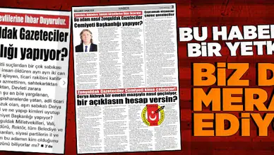 Bu haberleri gören bir tane yetkili yok mu? Bizde merak ediyoruz!
