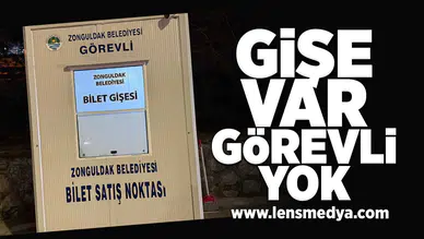 Gişe var, görevli yok!