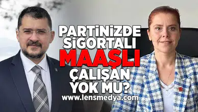 Partinizde sigortalı, maaşlı çalışan kimse yok mu?