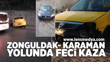 Zonguldak- Karaman yolunda feci kaza!