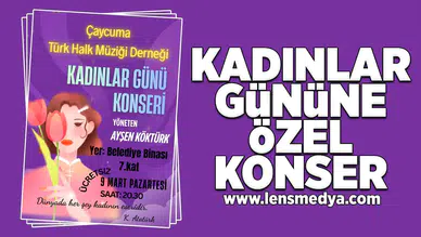 Kadınlar gününe özel konser!