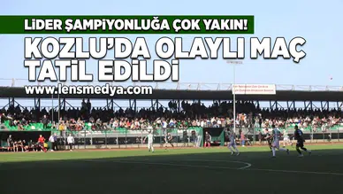 Kozlu'da olaylı maç tatil edildi!