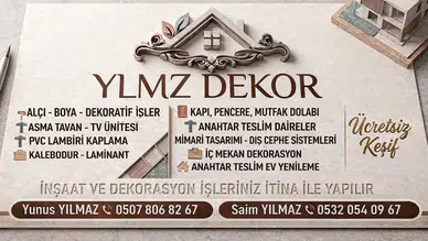 YLMZ Dekor ile İnşaat ve Dekorasyonda Profesyonel Hizmet