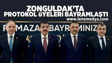 Zonguldak'ta protokol üyeleri bayramlaştı!