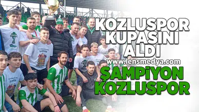 Kozluspor kupasını aldı... Şampiyon Kozluspor!