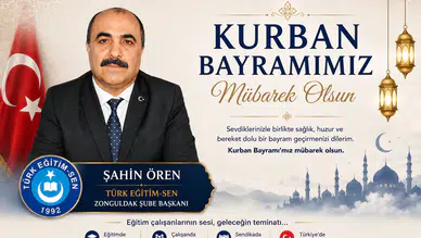 Şahin Ören'in Kurban Bayramı Mesajı