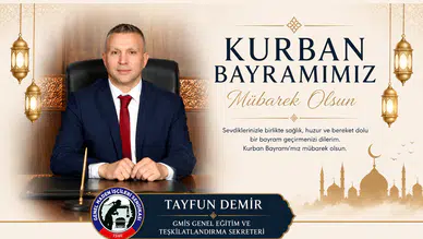 Tayfun Demir'in Kurban Bayramı Mesajı