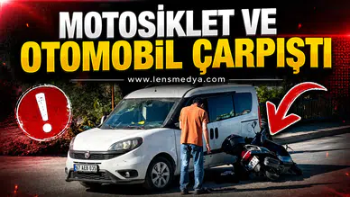 ALAPLI'DA  KAZA: MOTOSİKLET SÜRÜCÜSÜ YARALANDI