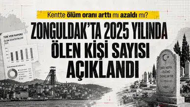 Zonguldak'ta 2025 yılında ölen kişi sayısı açıklandı!