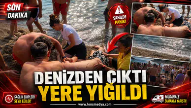Denizden çıktı, yere yığıldı!
