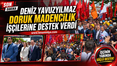 Deniz Yavzuyılmaz Doruk medencilik işçilerine destek verdi