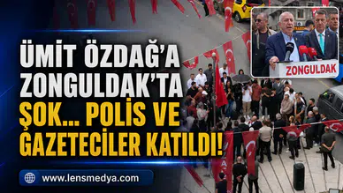 Ümit Özdağ'a Zonguldak'ta şok... Polis ve gazateciler katıldı!