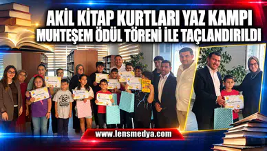 Akil Kitap Kurtları Yaz Kampı muhteşem ödül töreni ile taçlandırıldı