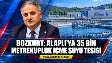 ALAPLI’YA 35 BİN METREKÜPLÜK İÇME SUYU TESİSİ