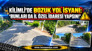 KİLİMLİ’DE BOZUK YOL İSYANI: “BUNLARI DA İL ÖZEL İDARESİ YAPSIN!”
