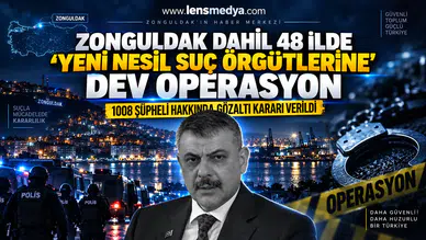 BaşlıkZONGULDAK DAHİL 48 İLDE ‘YENİ NESİL SUÇ ÖRGÜTLERİNE’ DEV OPERASYON