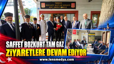 SAFFET BOZKURT TAM GAZ ZİYARETLERE DEVAM EDİYOR
