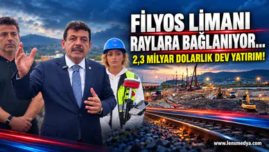 2,3 MİLYAR TL’LİK FİLYOS LİMANI DEMİRYOLU BAĞLANTI HATTINDA ÇALIŞMALAR HIZLA SÜRÜYOR