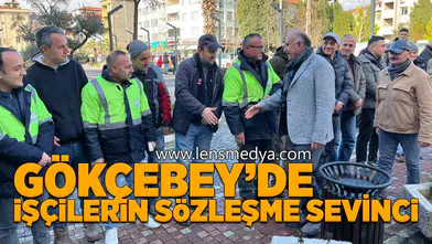 Gökçebey'de işçilerin sözleşme sevinci!