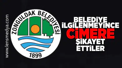 Belediye ilgilenmeyince CİMER'e şikayet ettiler!