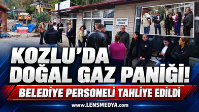 Kozlu'da doğal gaz paniği... Belediye personeli tahliye edildi!