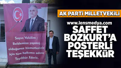 Saffet Bozkurt'a posterli teşekkür!