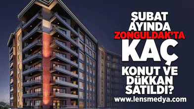 Şubat ayında Zonguldak'ta kaç konut ve dükkan satıldı?