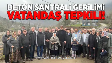 Beton santrali gerilimi: Vatandaş tepkili!