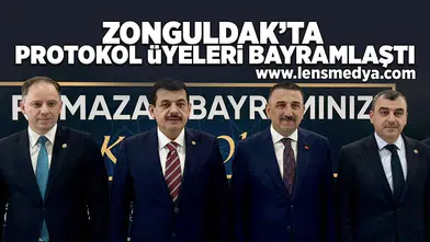 Zonguldak'ta protokol üyeleri bayramlaştı!